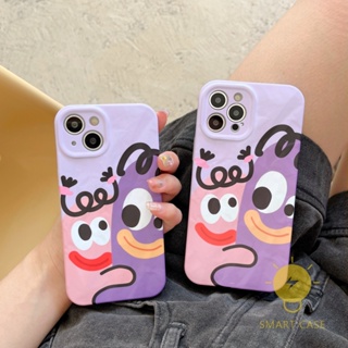 For เคสไอโฟน 14 Pro Max [Cute Face Detachable Two-piece] เคส Phone Case For iPhone 14 Pro Max Plus 13 12 11 For เคสไอโฟน11 Ins Korean Style Retro Classic Couple Shockproof Protective TPU Cover Shell