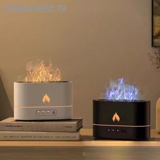 Furnitures2.th Flame Aroma Diffuser หน้าแรก USB Ultrasonic Atomizing Humidifier Essential Oil