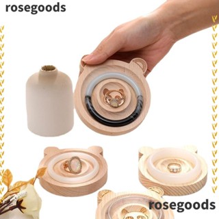 Rosegoods1 ถาดไม้ สําหรับวางเครื่องประดับ สร้อยข้อมือ DIY