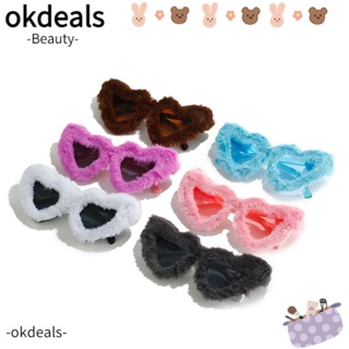 OKDEALS แว่นตากันแดด รูปหัวใจ ป้องกันรังสียูวี 400 สไตล์วินเทจ สําหรับผู้หญิง