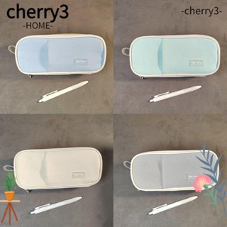 Cherry3 กระเป๋าเครื่องสําอาง ผ้าแคนวาส ขนาดใหญ่ จุของได้เยอะ สําหรับนักเรียน