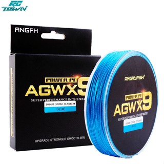 Rctown Angryfish Agwx9 สายเบ็ดตกปลา แบบถัก 300 เมตร สําหรับตกปลา