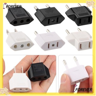 FOREVER 1PC Travel Socket EU Plug Adapter EU To US Power Adapter Plug Adapter Charger Socket AC Outlet Electric Plug Converter Power Supply US To EU/Multicolor