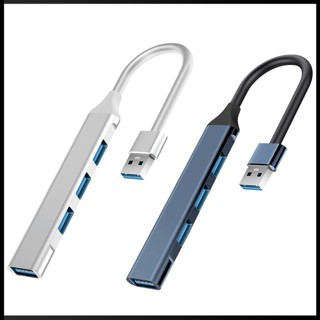 Zevaret ฮับ USB 3.0 4 พอร์ต 5V 1.5A 5Gbps USB3.0 ซิงค์ข้อมูล สําหรับแฟลชคอมพิวเตอร์