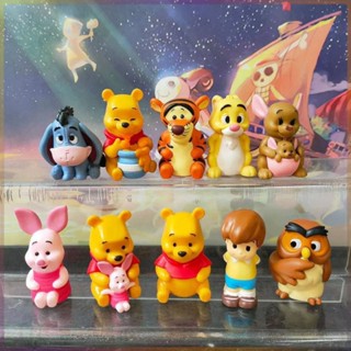 ตุ๊กตาฟิกเกอร์ Winnie the Pooh Family Mystery Box Tigger Winnie the Pooh ของเล่นสําหรับเด็ก