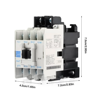 คอนแทคแม่เหล็กไฟฟ้า AC, S-N10 220V 50Hz 35 มม. คู่มือ แมกเนติก S-N10 Magnetic Contactor