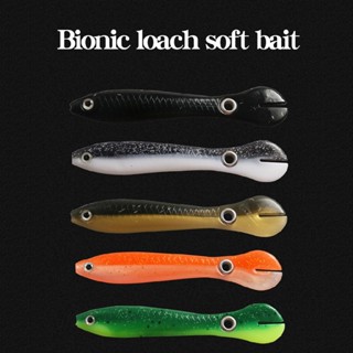 5/10Pcs Fishing Lures Fake Bait Loach Soft Bionic Lure Saltwater Freshwater