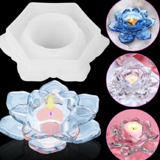 DIY Silicone Lotus Flower Resin Mold Epoxy Mould Casting Tray Making Craft Tool