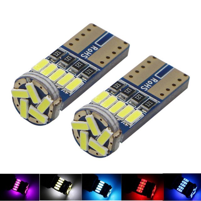 ตัวบ่งชี้แสงกว้าง Super Bright หลอดไฟ LED เลนส์ดัดแปลงรถภายนอกไฟวิ่งกลางวันรถ Universal Running ไฟขนาดเล็กไฟ LED t10