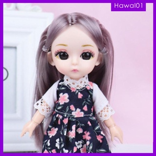 [Hawal] ตาตุ๊กตา 3D ข้อต่อขยับได้ 14 ข้อต่อ 16 ซม. สําหรับของเล่น BJD