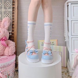 [พร้อมส่ง] รองเท้าโลลิต้า พื้นหนา ขนาดใหญ่ สไตล์ญี่ปุ่น แฟชั่นฤดูร้อน สําหรับเด็กผู้หญิง ไซซ์ 30-39