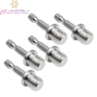 【COLORFUL】Drill Adapter Silver Anti-oxidation M14 Metal Resistance Electric Drill