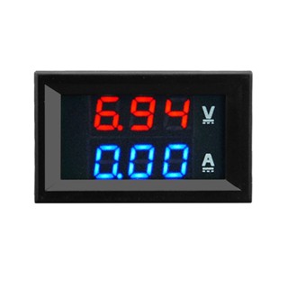 【yunhai】100V 10A DC Digital Voltmeter Ammeter Blue + Red LED Amp Volt Meter Gauge