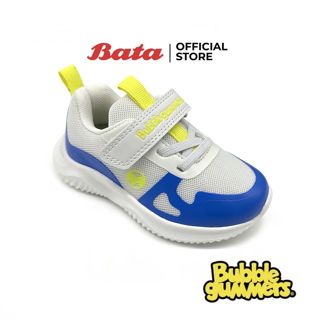 Bata บาจา Bubble Gummers รองเท้าผ้าใบแบบสวม สายปรับระดับได้ สำหรับเด็กผู้ชาย รุ่น BEAT สีน้ำเงิน รหัส 1411930