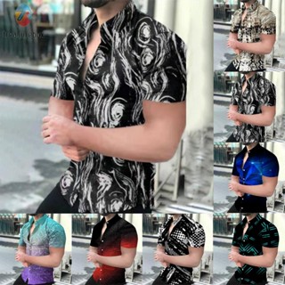 【TRSBX】เสื้อเชิ้ต ติดกระดุม ระบายอากาศ สวมใส่สบาย เหมาะกับการเดินทาง ประจําวัน สําหรับผู้ชาย