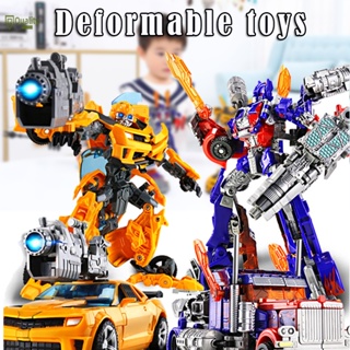 หุ่นยนต์รถยนต์แปลงร่าง หุ่นยนต์แปลงร่าง Tyrannosaurus Triceratops Optimus Prime Bumblebee ของเล่นสําหรับเด็ก ของขวัญ ของสะสม