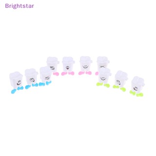 Brightstar ใหม่ กล่องเก็บฟันน้ํานม รูปทรงฟัน สําหรับเด็ก 10 ชิ้น