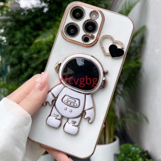 เคสโทรศัพท์มือถือ ลายนักบินอวกาศ หัวใจ พร้อมที่ตั้งวาง สําหรับ Realme C53