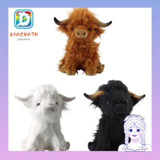 Diachath Highland ตุ๊กตาวัวน่ารัก ของเล่น ของขวัญ สําหรับตกแต่งบ้าน ห้อง