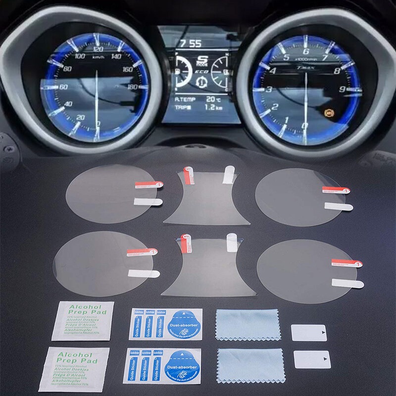 รถจักรยานยนต์ Speedometer Cluster Scratch Cluster หน้าจอป้องกันฟิล์มสําหรับ Yamaha Tmax 530 DX SX 2017-2022 Tmax530