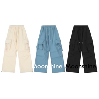 Moon  กางเกงขายาว คาร์โก้ กางเกง เชือกอเมริกันคลาสิค Cargo pants 2023 NEW 072910 ทันสมัย คุณภาพสูง Stylish ทันสมัย A93L6Y6 36Z230909