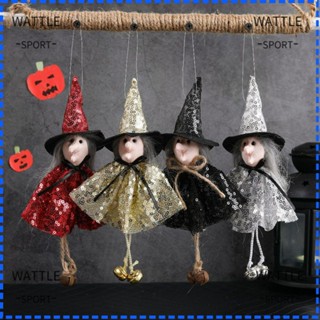 Wattle ตุ๊กตาแม่มด หลากสีสัน สําหรับแขวนตกแต่งปาร์ตี้ฮาโลวีน DIY