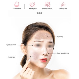 Mother &amp; Baby 7 สี LED Light Photon Therapy Mask Skin Rejuvenation Acne Removal Beauty Instrument