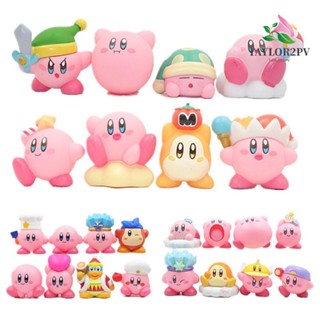 Taylor2pv โมเดลฟิกเกอร์ PVC รูปอนิเมะ Star Of Kirby สีชมพู ของเล่นสําหรับเด็ก