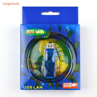 [largelook] อะแดปเตอร์แปลงเครือข่ายอีเธอร์เน็ต LAN USB 10 100Mbps เป็น RJ45 สําหรับแล็ปท็อป PC Win 7 Android Mac