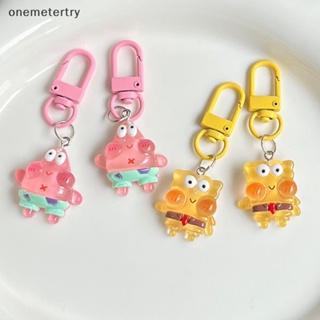 Onem พวงกุญแจ จี้การ์ตูน Spongebobed Patrick Star Squidward น่ารัก สําหรับห้อยกระเป๋าเป้สะพายหลัง