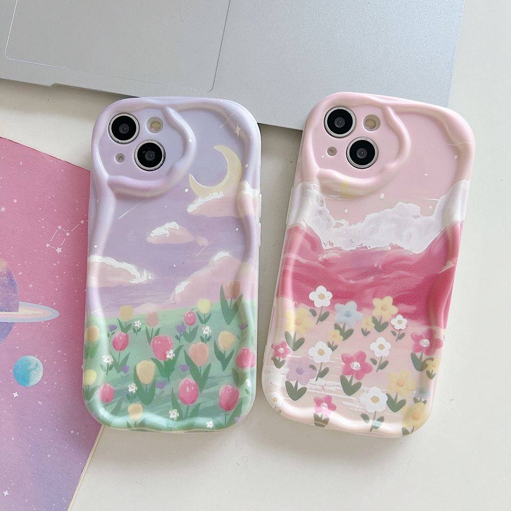 เคส VIVO V29e Y27s Y02t Y17s V29 5G Y27 Y36 V27 Y22s Y22 V25 Y76 Y02 Y02S Y16 Y17 Y35 V23 V23e Y21 เคสวีโว่ T1x Y33s Y12s Y20s Y12A Y21T Y33T Y20 Y50 Y15S Y01 Y01A V25e Y15 ฝาครอบสีขาวนวลภาพวาดสีน้ำมัน