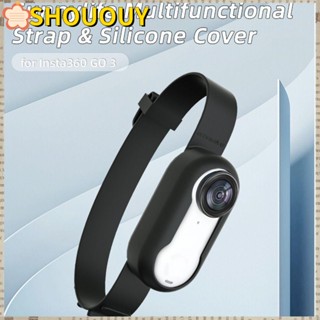 Shououy สายรัดข้อมือซิลิโคน อเนกประสงค์ สําหรับกล้องแอคชั่น Insta360 GO 3