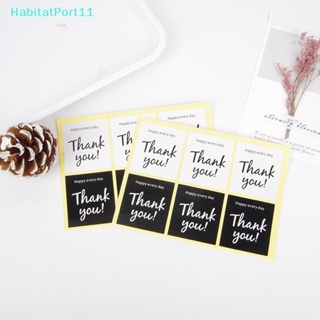 Habitatport สติกเกอร์ฉลาก Thank You สําหรับติดซองจดหมาย เบเกอรี่ ปาร์ตี้ 60 ชิ้น ต่อชุด