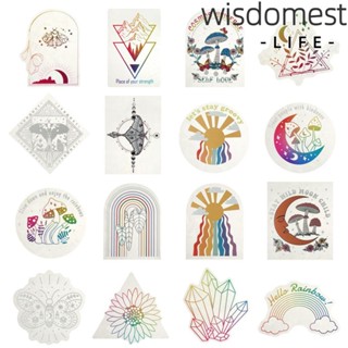 Wisdomest สติกเกอร์ ลายตาข่ายดักฝัน หลากสี สําหรับติดตกแต่งผนังบ้าน หน้าต่าง