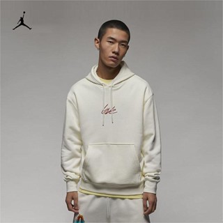 Air Jordan เสื้อกันหนาวลําลอง มีฮู้ด ปักลายโลโก้ สําหรับผู้ชาย และผู้หญิง FD4801