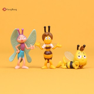 Abongbang Maya The Bee โมเดลฟิกเกอร์ รูปการ์ตูนผึ้ง สําหรับตกแต่งเค้ก