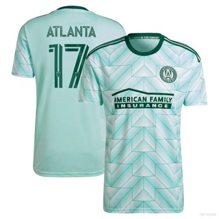 เสื้อยืดแขนสั้น พิมพ์ลายทีมชาติฟุตบอล Ani 2023 MLS Atlanta United FC ชุดเยือน พลัสไซซ์