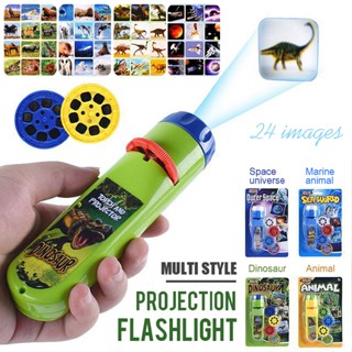 Educational Toys Torch Night Slide Projector Light For Kids Boys Girls Gift