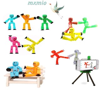 Mxmio ของเล่นฟิกเกอร์ Stikbot พร้อมตัวดูด สุ่มสี สําหรับเด็กผู้ชาย