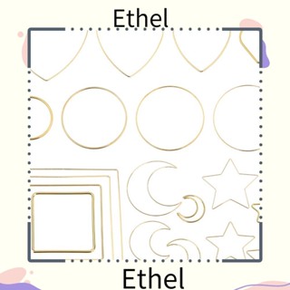 Ethel1 ห่วงโลหะ รูปดาว งานฝีมือ 4 ชิ้น|แหวน