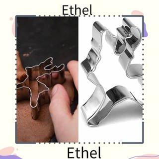 Ethel1 เครื่องตัดคุกกี้ เค้ก ฟองดองท์ กวางเรนเดียร์ คริสต์มาส