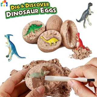 กล่องสุ่ม ขุดฟอสซิล ไข่ อัญมณี ไดโนเสาร์ ขุดปูนปลาสเตอร์ สร้างสรรค์ หลากสี ของเล่นสําหรับเด็กผู้ชาย ผู้หญิง ของขวัญ