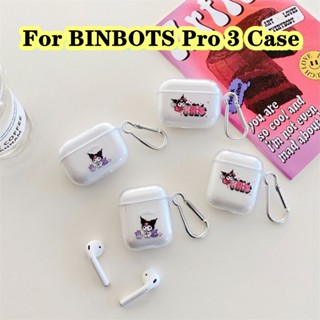 【Trend Front】เคสหูฟัง แบบนิ่ม แบบใส ลายการ์ตูน สําหรับ BINBOTS Pro 3 Pro 3