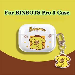 【จัดส่งรวดเร็ว】เคสหูฟัง แบบนิ่ม แบบใส ลายการ์ตูน สําหรับ BINBOTS Pro 3 Pro 3