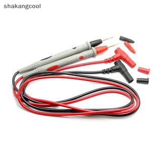 Shakangcool 2 ชิ้น / เซต ลวดซิลิโคน ปลายชุบทอง โพรบทดสอบ ตะกั่ว พิน มัลติมิเตอร์ ดิจิทัล สากล เครื่องทดสอบตะกั่ว สายโพรบ ปากกา สายเคเบิล SGL