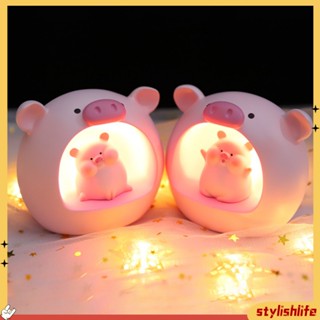 [stylishlife] โคมไฟกลางคืน LED เรซิ่น รูปการ์ตูนน่ารัก ประหยัดพลังงาน สร้างสรรค์ ของเล่นสําหรับเด็ก