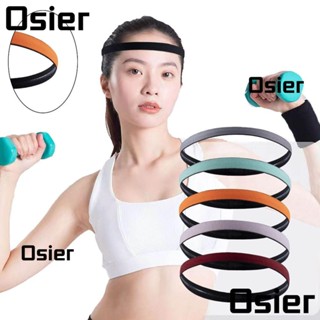 Osier1 ที่คาดผม แบบยืดหยุ่น สีลูกกวาด ยางรัดผม กันเหงื่อ สําหรับผู้หญิง ผู้ชาย