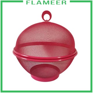 [Flameer] ตะกร้าผลไม้ พร้อมฝาปิด อเนกประสงค์ สําหรับตกแต่งบ้าน ห้องครัว