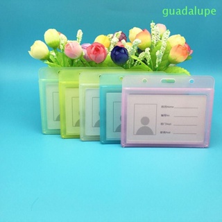 Guadalupe ซองใส่บัตรพนักงาน บัตรธนาคาร แนวนอน แบบพลาสติก ทนทาน พับเก็บได้ สําหรับสํานักงาน