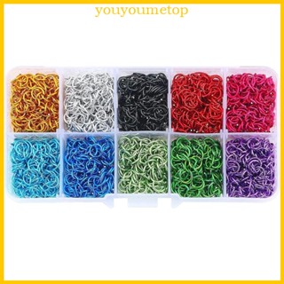 Youyo แหวนเชื่อมต่อ 10 สี สําหรับทําเครื่องประดับ สร้อยคอ DIY